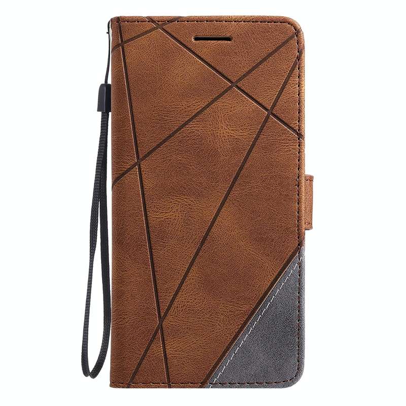 For OPPO A74 4G / F19 Skin Feel Splicing Horizontal Flip Leather Case with Holder & Card Slots & ...