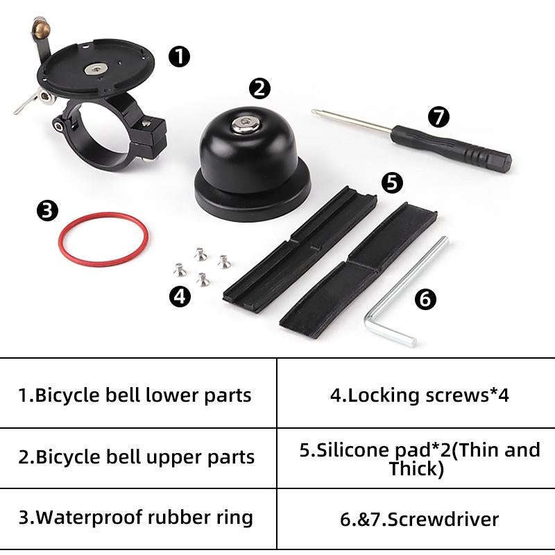 For AirTag Bicycle Hidden Locator Anti-theft Ring Bell Generation 3