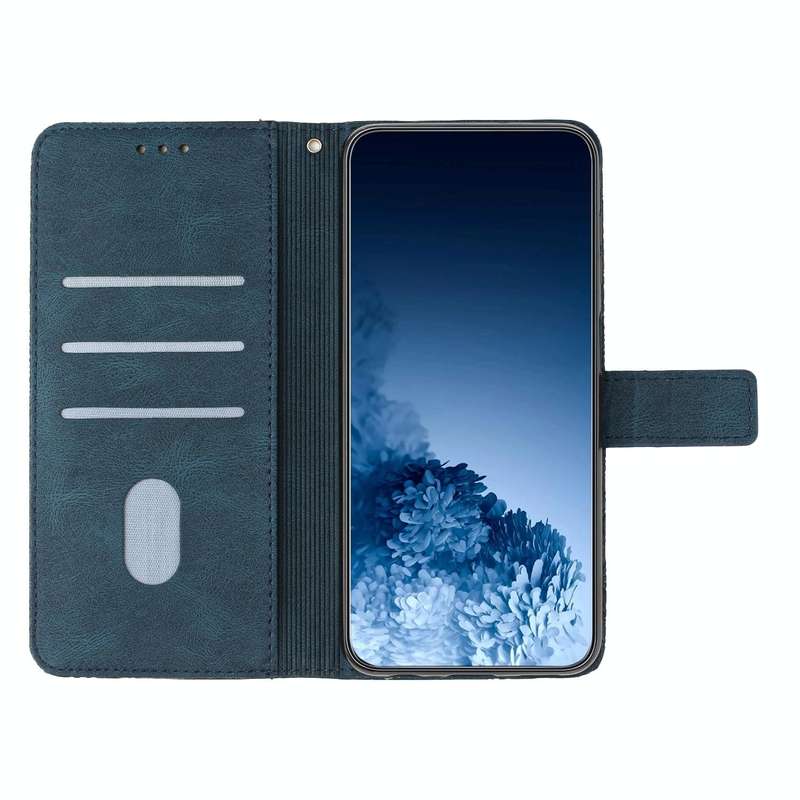 For Samsung Galaxy A70 Mandala Embossed Flip Leather Phone Case(Blue)