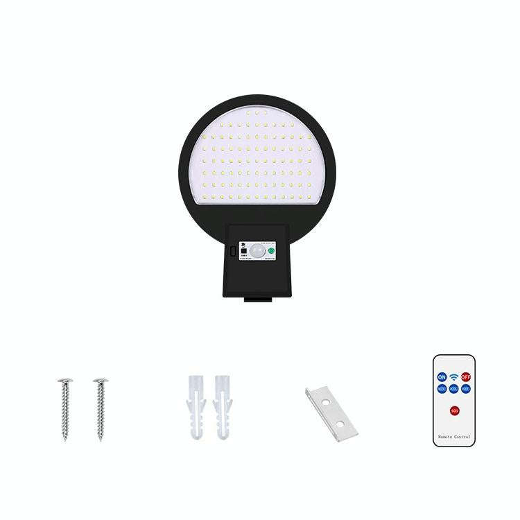 LED Solar Motion Sensing Outdoor Street Lamp Head Garden Community Lighting Wall Lamp, Style: Rem...
