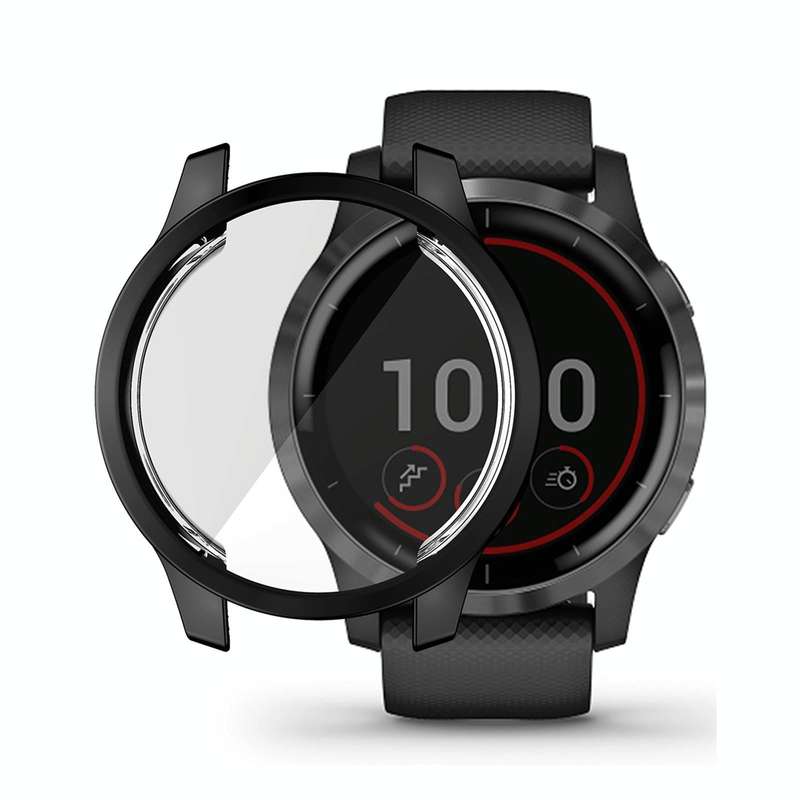 For Garmin Venu 2 45mm / Vivoactive 4 45mm ENKAY Hat-Prince Full Coverage Electroplate TPU Soft C...