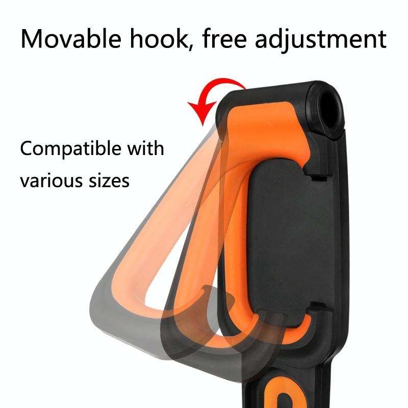 BG-R16 Bicycle Folding Wall Movable Hook Bicycle Mountain Bike Display Rack Parking Rack(Black Wh...