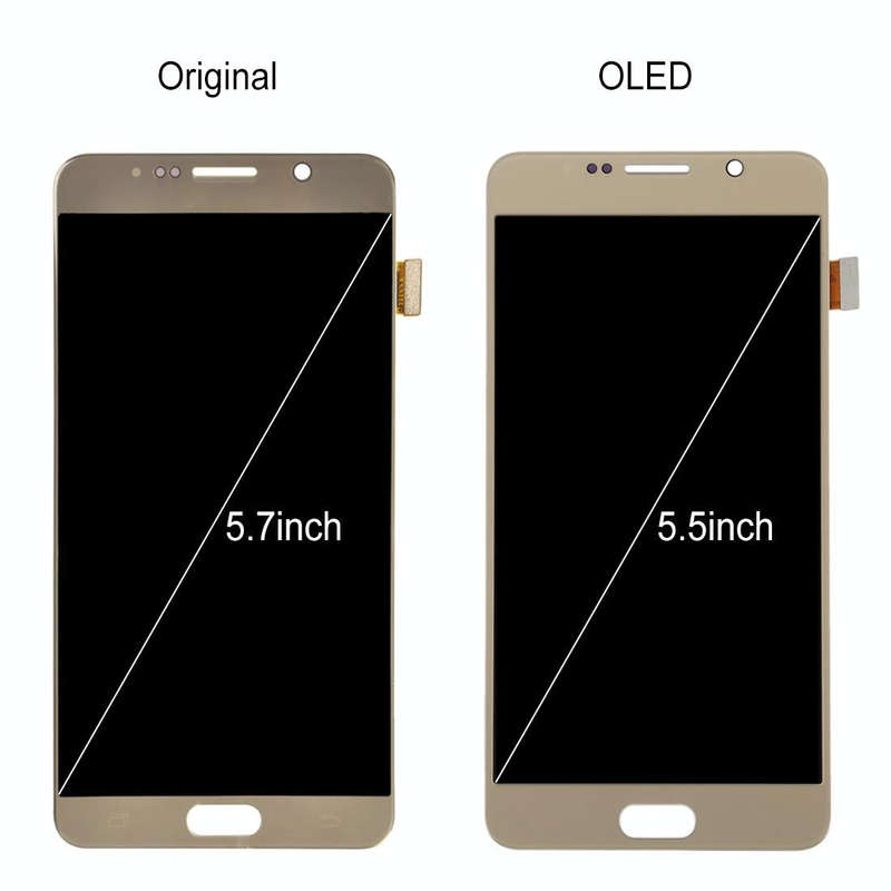 5.5 inch OLED LCD Screen for Samsung Galaxy Note 5 with Digitizer Full Assembly (Baby Blue)