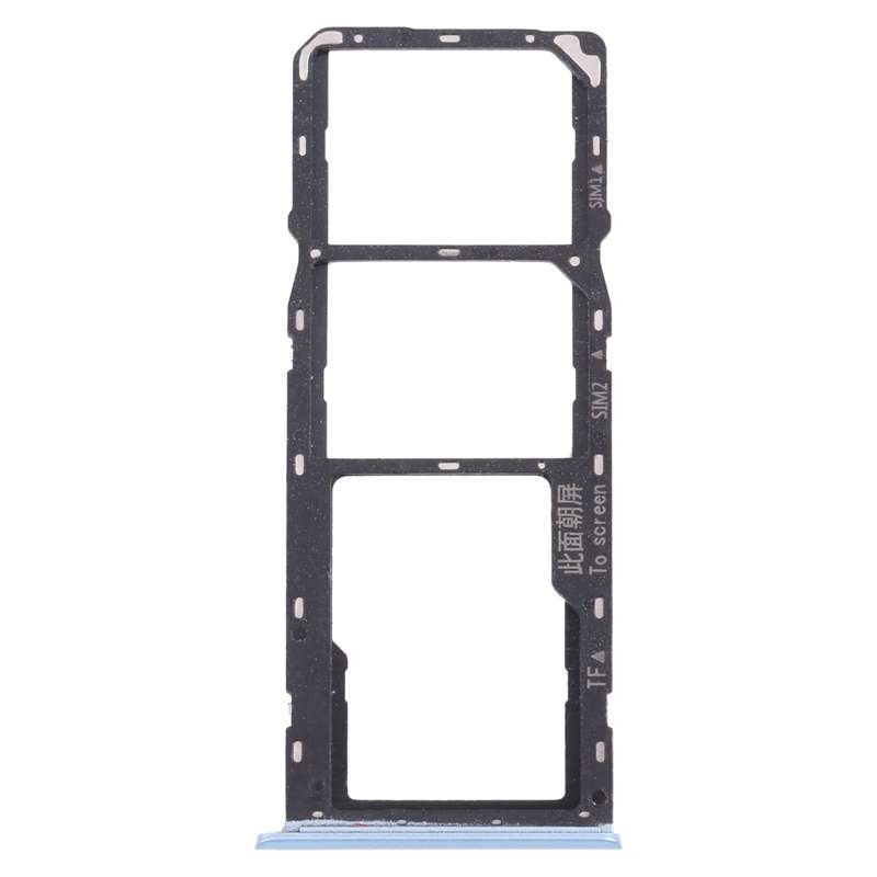For OPPO Realme C11 (2021) RMX3231 SIM Card Tray + SIM Card Tray + Micro SD Card Tray (Blue)
