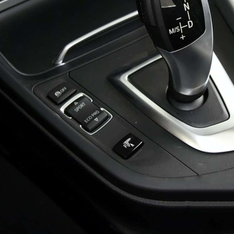 Car Gear Electric Eye Button for BMW 1 Series F20 2012-2018,Left and Right Drive(Black)