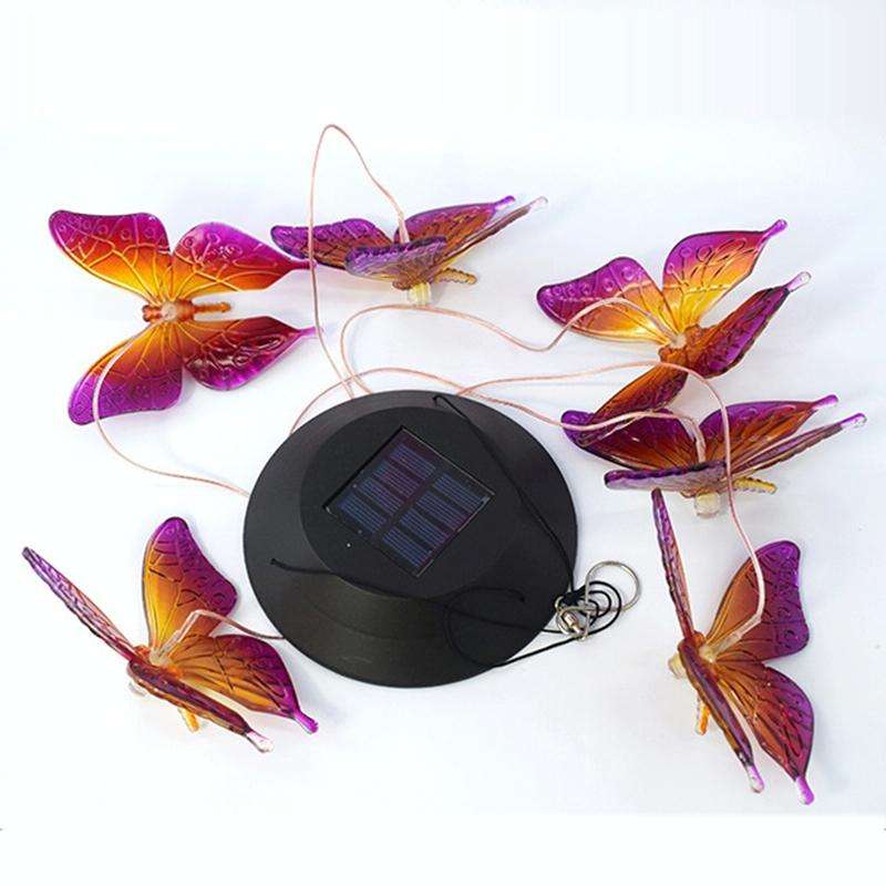 Outdoor Solar Wind Chime Lamp Courtyard Garden Decoration Led Landscape Lamp Ornaments, Style:Col...