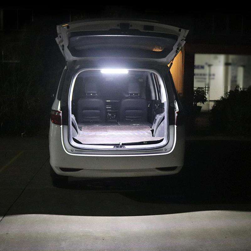 2 PCS ZS-3333 Side Switch Type 12-80V High Bright 108LEDs Car Dome Light Cabin Light Bar