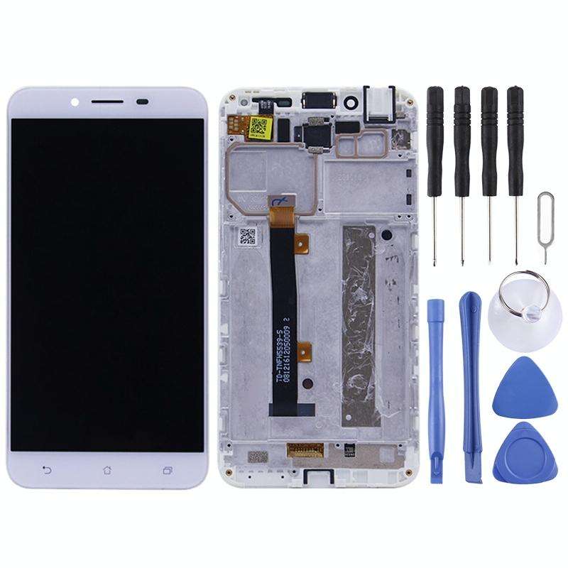 OEM LCD Screen for Asus Zenfone 3 Max ZC553KL / X00D  Digitizer Full Assembly with FrameWhite)