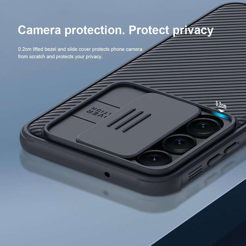 For Samsung Galaxy S23+ 5G NILLKIN Black Mirror Pro Series Camshield Phone Case(Black)