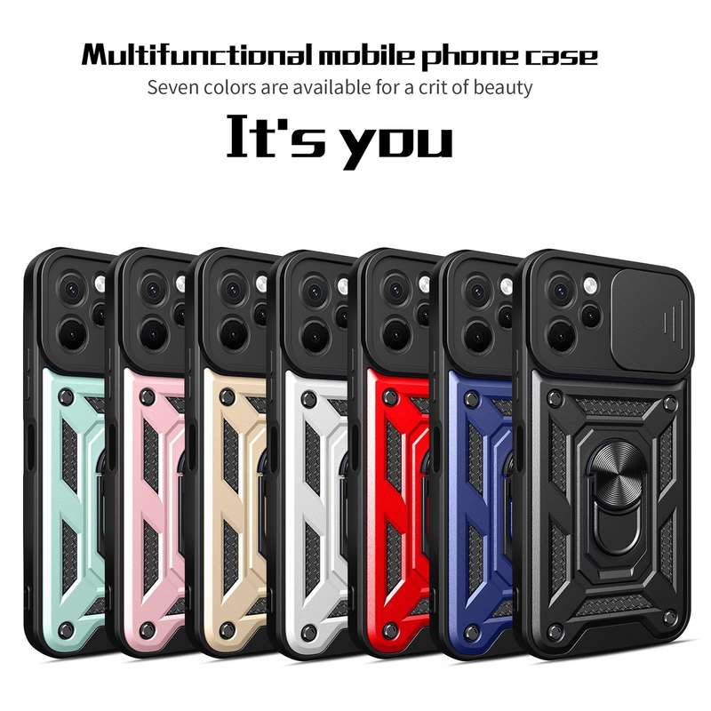 For Huawei nova Y61 Sliding Camera Cover Design TPU+PC Phone Case(Silver)