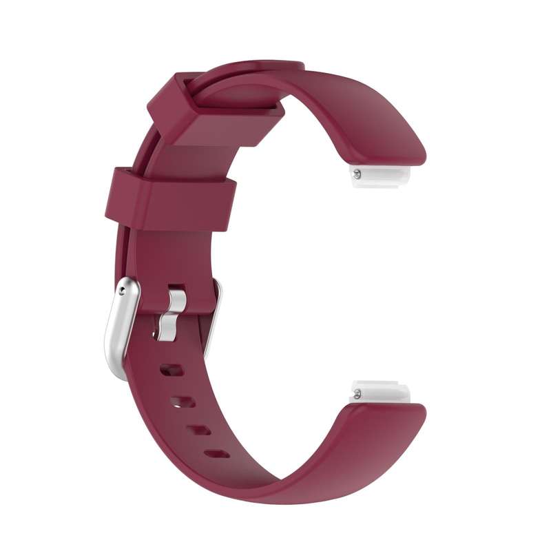 For Fitbit Inspire 2 TPE Watch Band, Size:L(Wine Red)