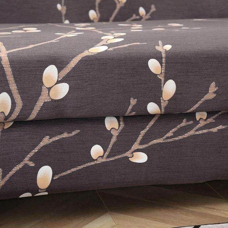 Fabric High Elastic All Inclusive Lazy Sofa Cover, Size: 1 Person(Black And White)