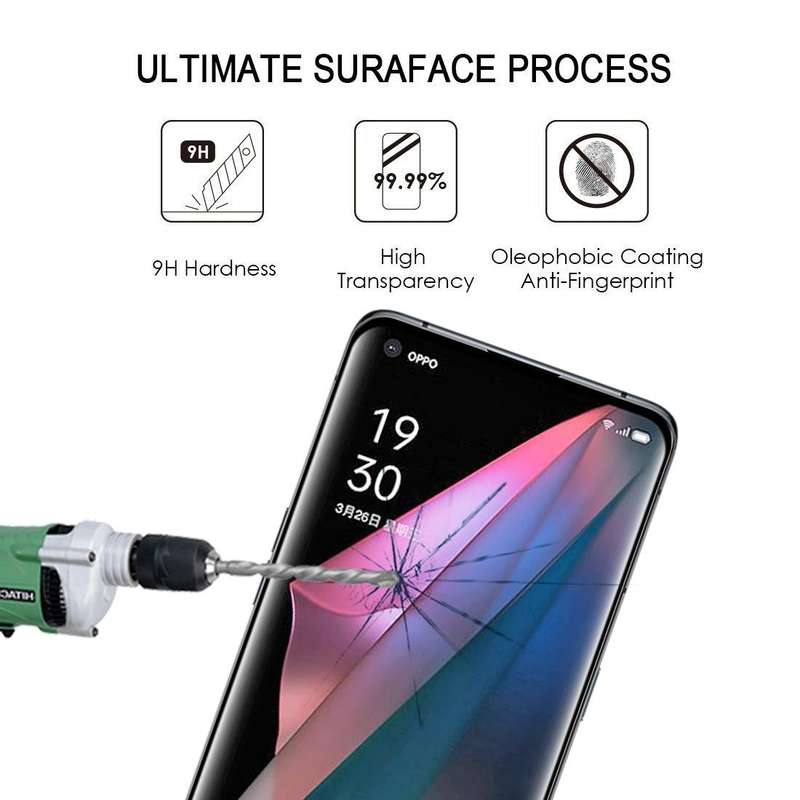 For OPPO Find X3 Pro 25 PCS 3D Curved Edge Full Screen Tempered Glass Film(Black)
