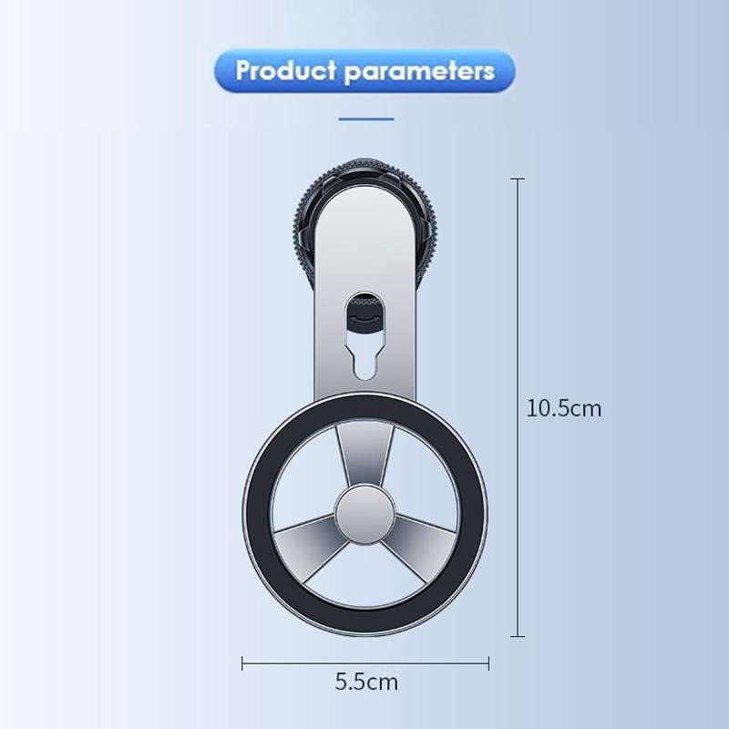 F73 MagSafe Magnetic Suction 360 Degree Rotating Car Phone Holder (Black)