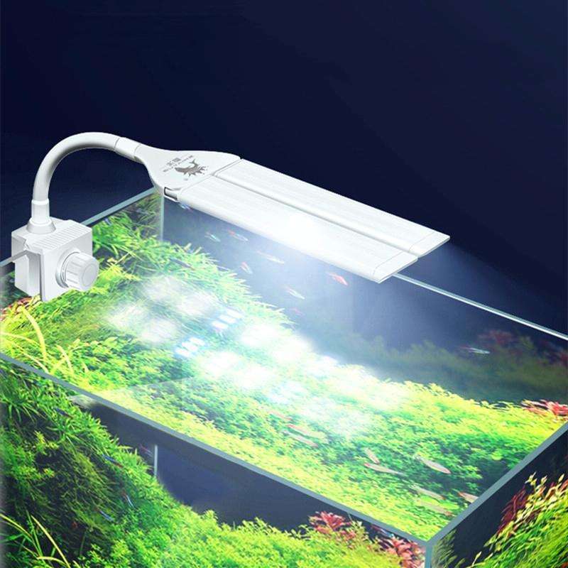 ZHIYANG Wide Angle Fish Tank Clip Light Aquarium LED Lighting, Style: ZY-30F4(USB EU Plug)