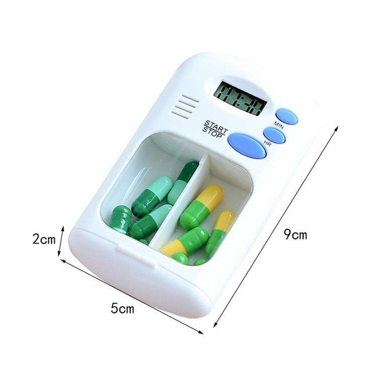 Smart portable Multi-Alarm Timer Pills Reminder Medicine Box(White)