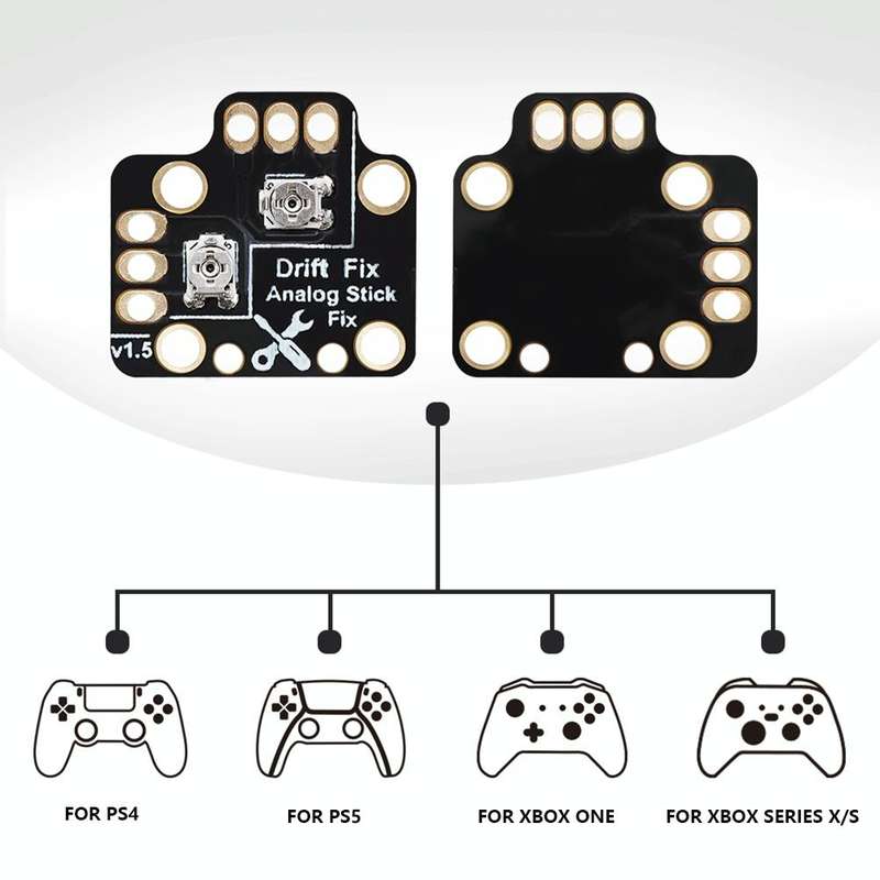 2 PCS Controller Analog Thumb Stick Drift Fix Mod For PS5 / PS4 / Xbox One(Orange)