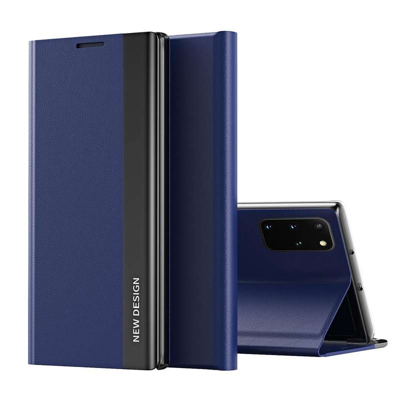 For Samsung Galaxy S20 Side Electroplated Magnetic Ultra-Thin Horizontal Flip Leather Case with H...
