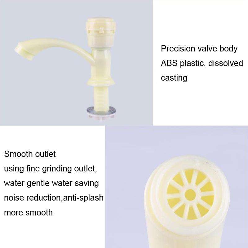 Plastic Kitchen Single Cold Sink Faucet Vertical Faucet, Specification: Hand Wheel