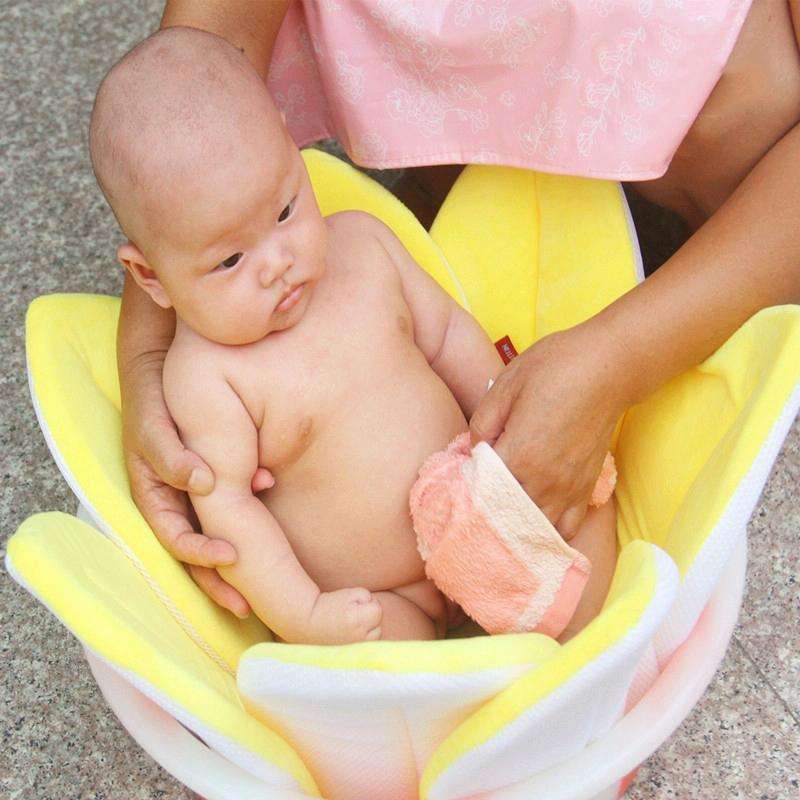 Foldable Bathtub Blooming Sink Lotus Flower Bath Mat Pad for Newborn Baby, Size: 80cm x 80cm x 5c...