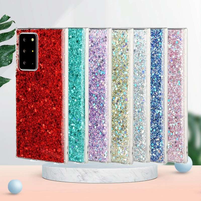 For Samsung Galaxy A31 Glitter Sequins Epoxy TPU Phone Case(Green)