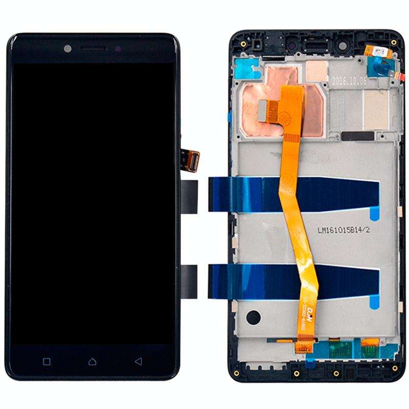 OEM LCD Screen for 5.5 inch Lenovo K6 Note K53a48 Digitizer Full Assembly with Frame (Black)