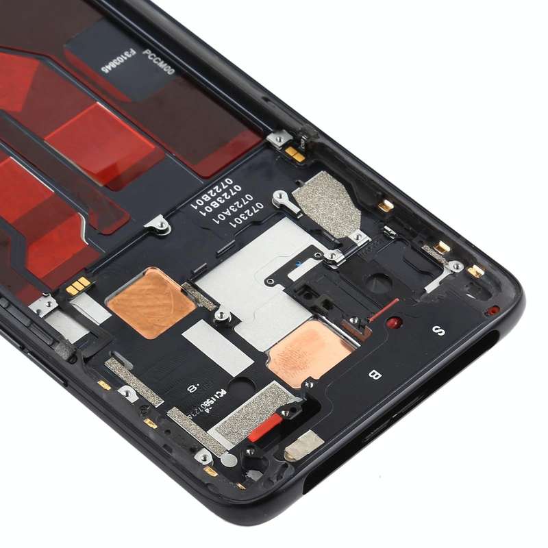 For OPPO Reno 10x zoom Front Housing LCD Frame Bezel Plate (Black)