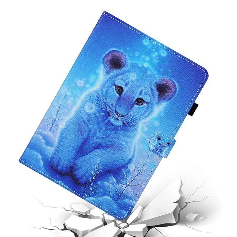 For Lenovo Tab M10 Plus 10.6 3rd Gen 2022 Coloured Drawing Stitching Smart Leather Tablet Case(Li...