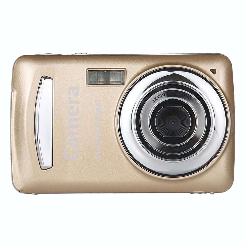 1280x720P HD 4X Digital Zoom 16.0 MP Digital Video Camera Recorder with 2.4 inch TFT Screen(Gold)