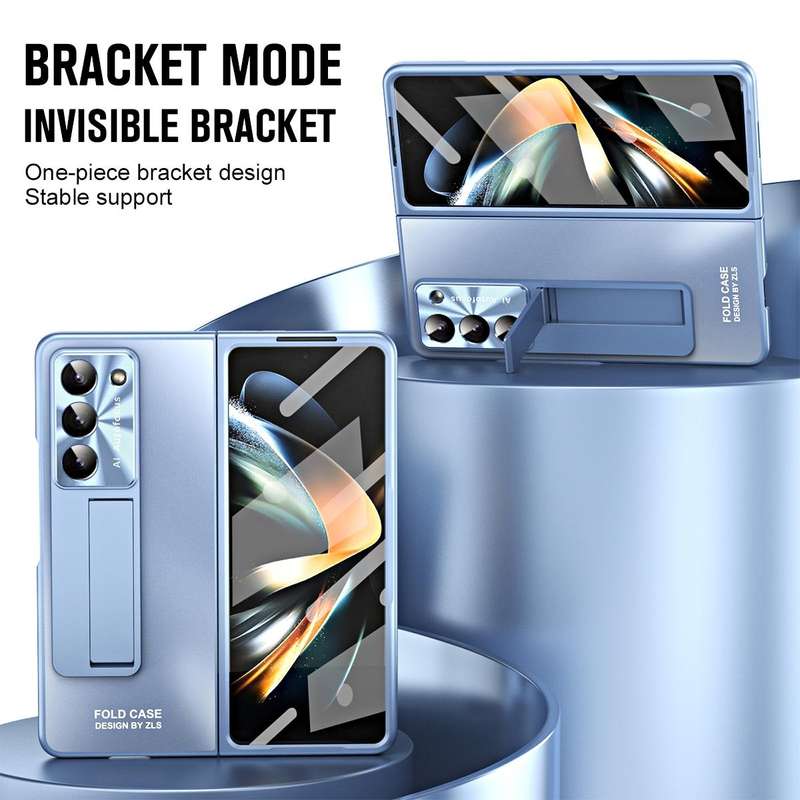 For Samsung Galaxy Z Fold5 5G Integrated AG Matte Folding Phone Case(Blue)