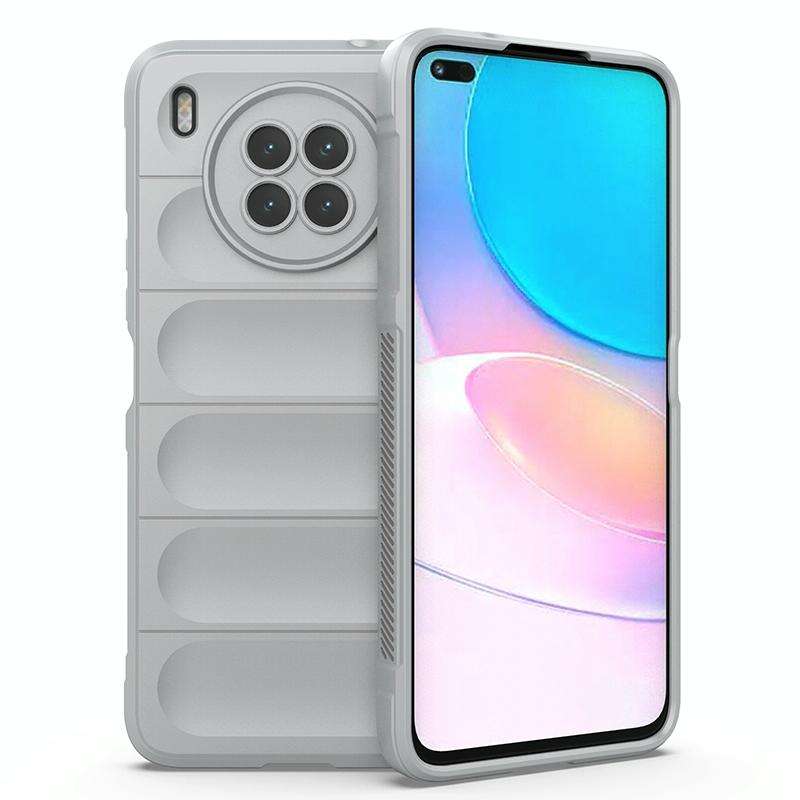 For Huawei Nova 8i Magic Shield TPU + Flannel Phone Case(Grey)