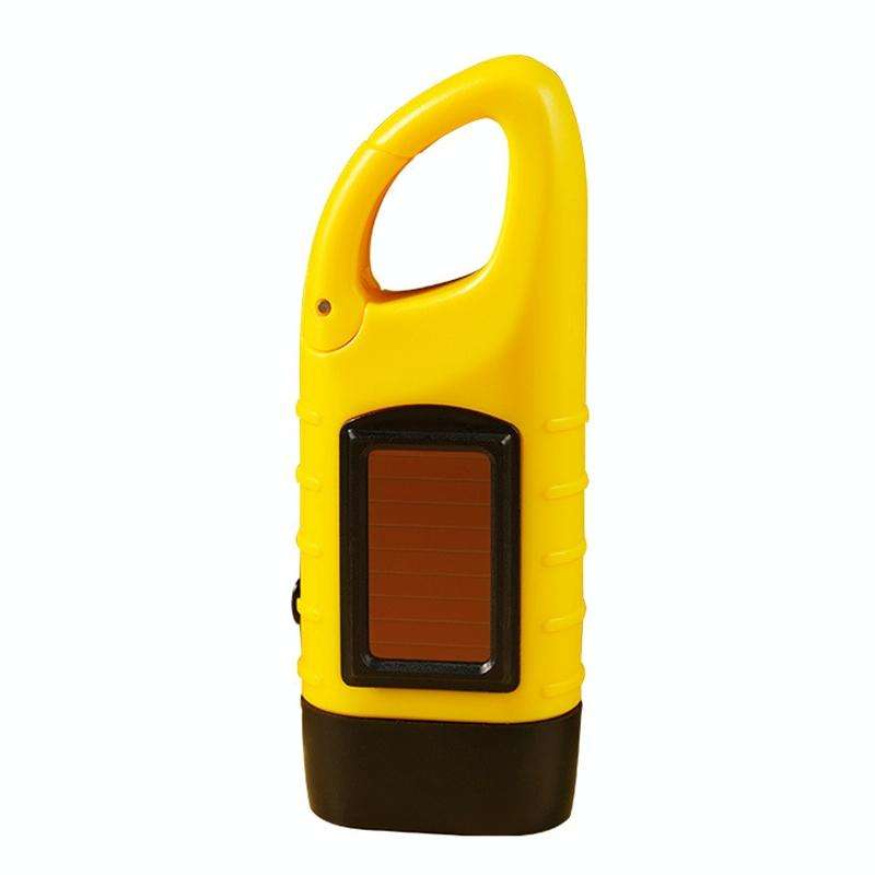 AOTU AT5503 Outdoor Solar Hand-Crank Power Emergency LED Flashlight(Yellow)