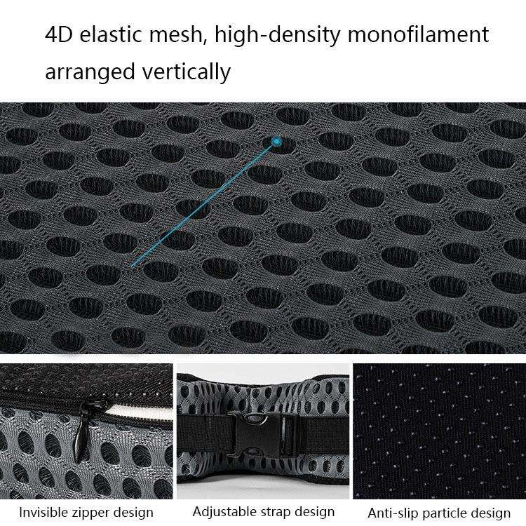 Thickened Breathable Memory Foam Car Seat Cushion(QFC047 Black)