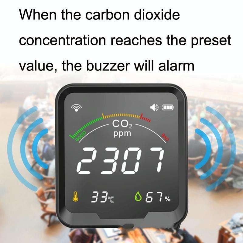 PTH-9CW Wifi Intelligent Infrared CO2 Detector Air Quality Detector Home Temperature And Humidity...
