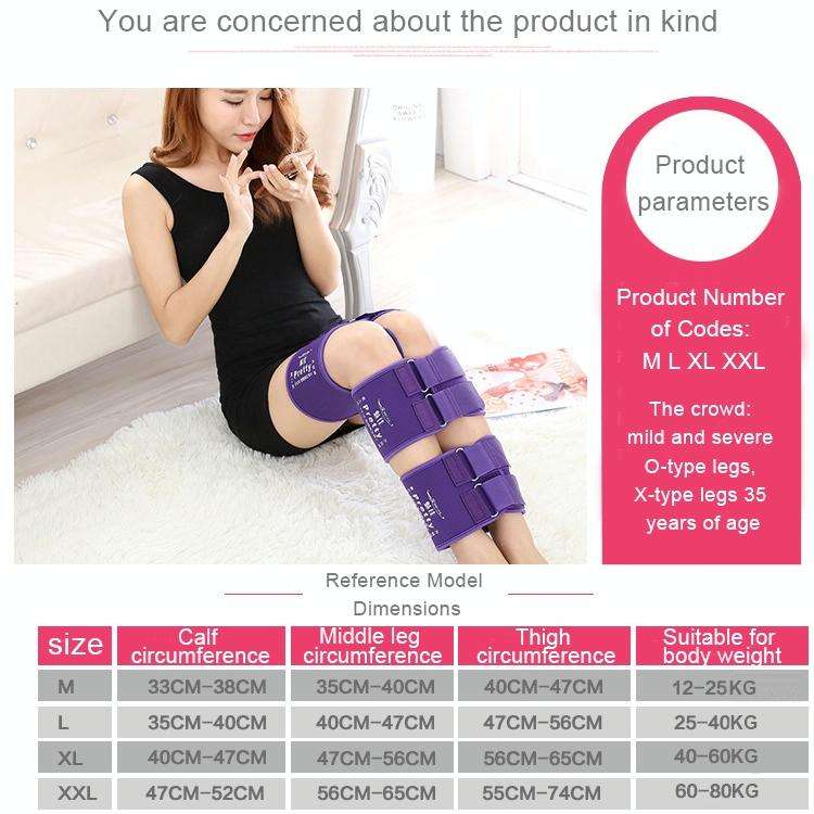 3 PCS/Set Leg Posture Corrector O/X-type Bowlegs Orthotic Bandage Straightening Belt Band, Size: ...