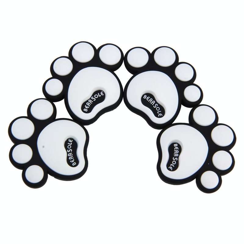 4 PCS Dog Footprint Shape Cartoon Style PVC Car Auto Protection Anti-scratch Door Guard Decorativ...