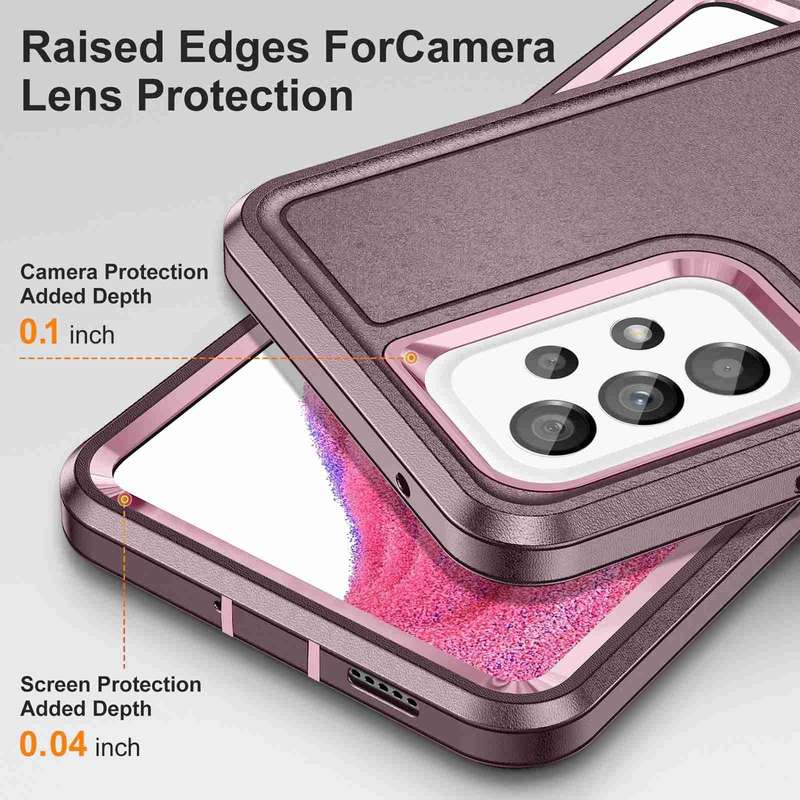 For Samsung Galaxy A13 Life Waterproof Rugged Phone Case(Purple + Pink)