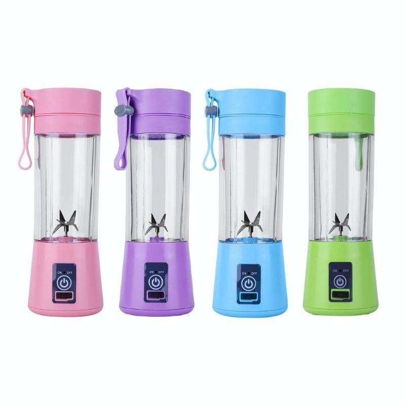 USB Rechargeable Electric Automatic Vegetable Fruit Citrus Orange Juice Maker Cup Mixer Bottle (3...