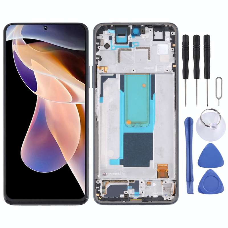 Original LCD Screen and Digitizer Full Assembly with Frame for Xiaomi Redmi Note 11 Pro China/Red...