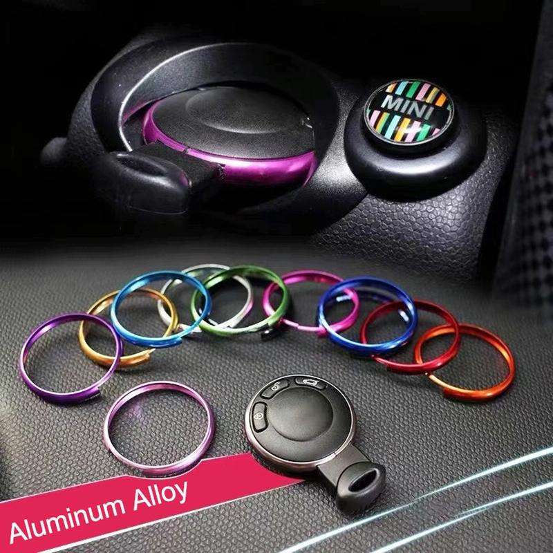 Car Key Hole Decorative Ring for BMW Mini (Black)