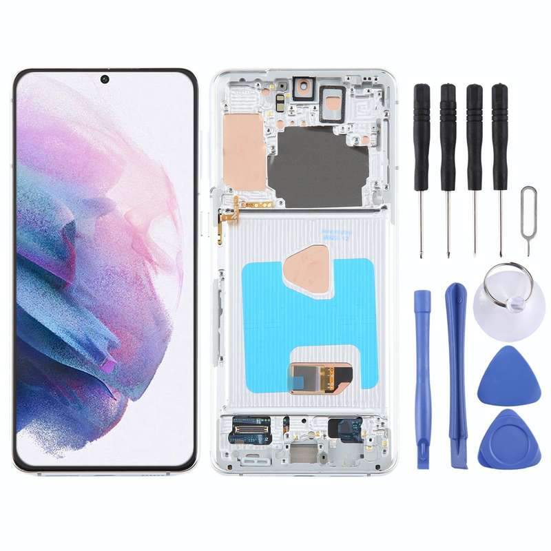 For Samsung Galaxy S21+ 5G SM-G996B 6.67 inch 6.67 inch OLED LCD Screen Digitizer Full Assembly w...