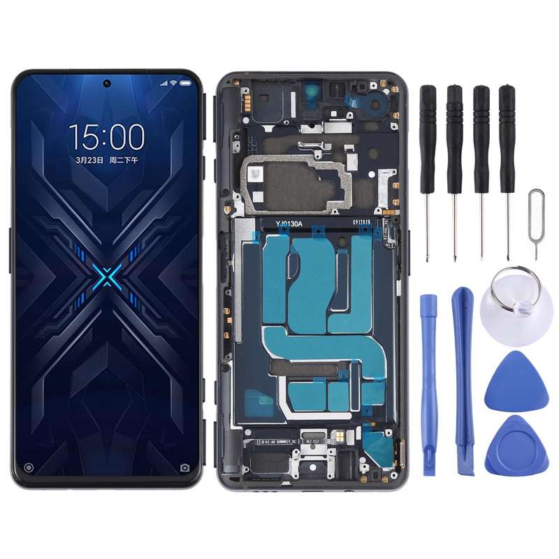 Original LCD Screen and Digitizer Full Assembly With Frame for Xiaomi Black Shark 4 / Black Shark...