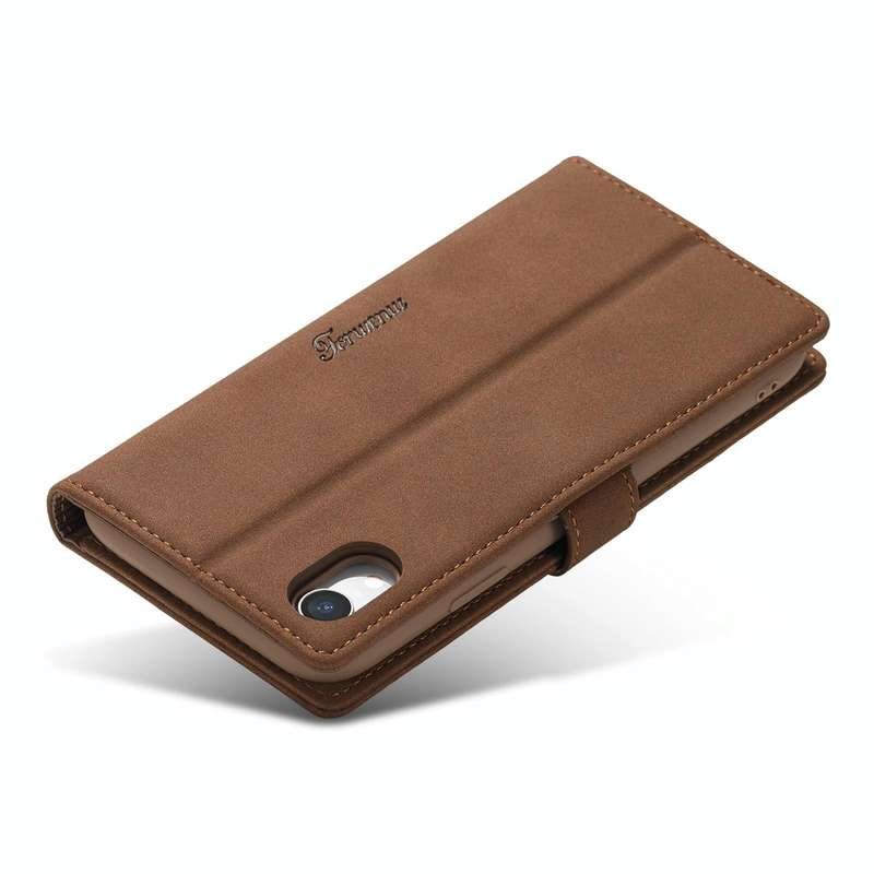 For iPhone XR Forwenw F1 Series Matte Strong Magnetism Horizontal Flip Leather Case with Holder &...
