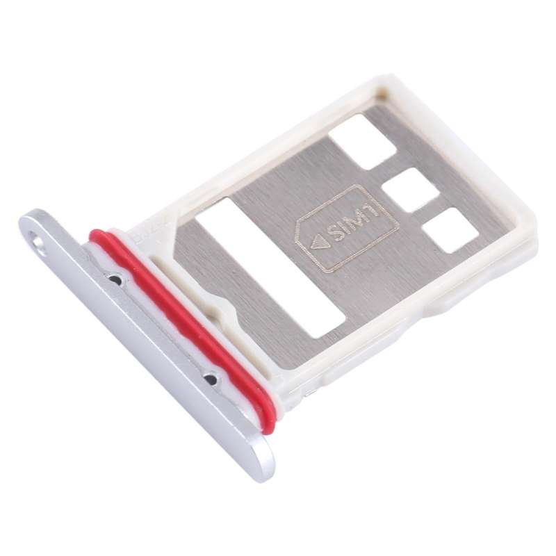 For Huawei Mate 60 SIM + NM Card Tray (Silver)