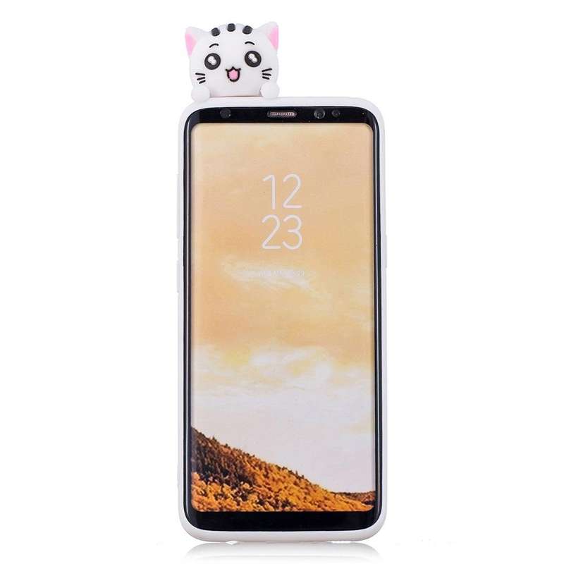 For Galaxy S8 Shockproof Cartoon TPU Protective Case(Cat)