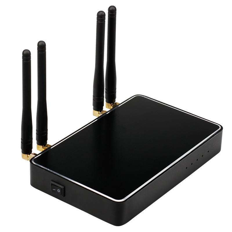 ASiNG WM07 4 x Transmitter + 1 x Receiver Head-mounted Wireless Microphone(Black)
