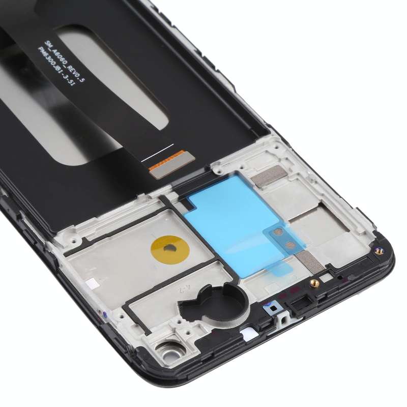 Original LCD Screen for Samsung Galaxy A60 SM-A606 Digitizer Full Assembly with Frame (Black)