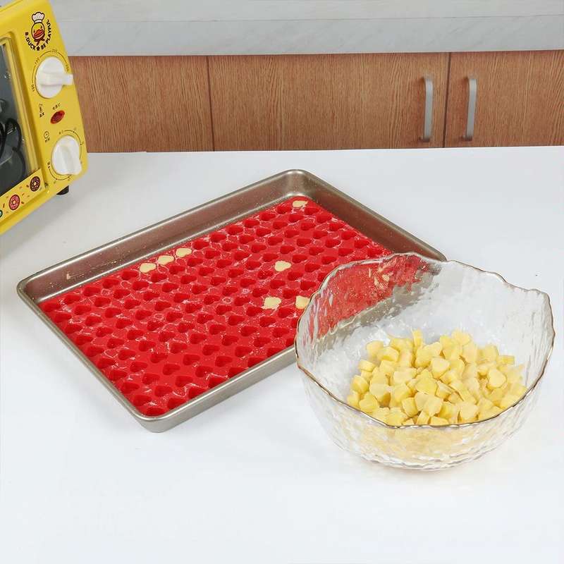 Mini Cartoon Animal Cookie Silicone Baking Mould(Dog Bone Blue)