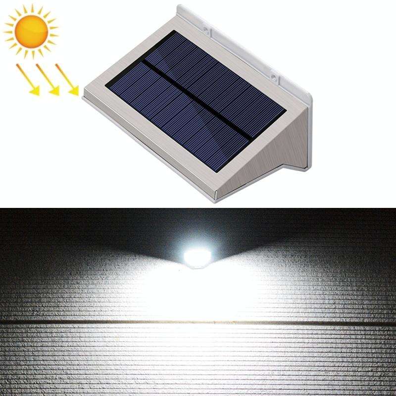 Outdoor Solar Body Sensing LED Lighting Wall Light(White Light)