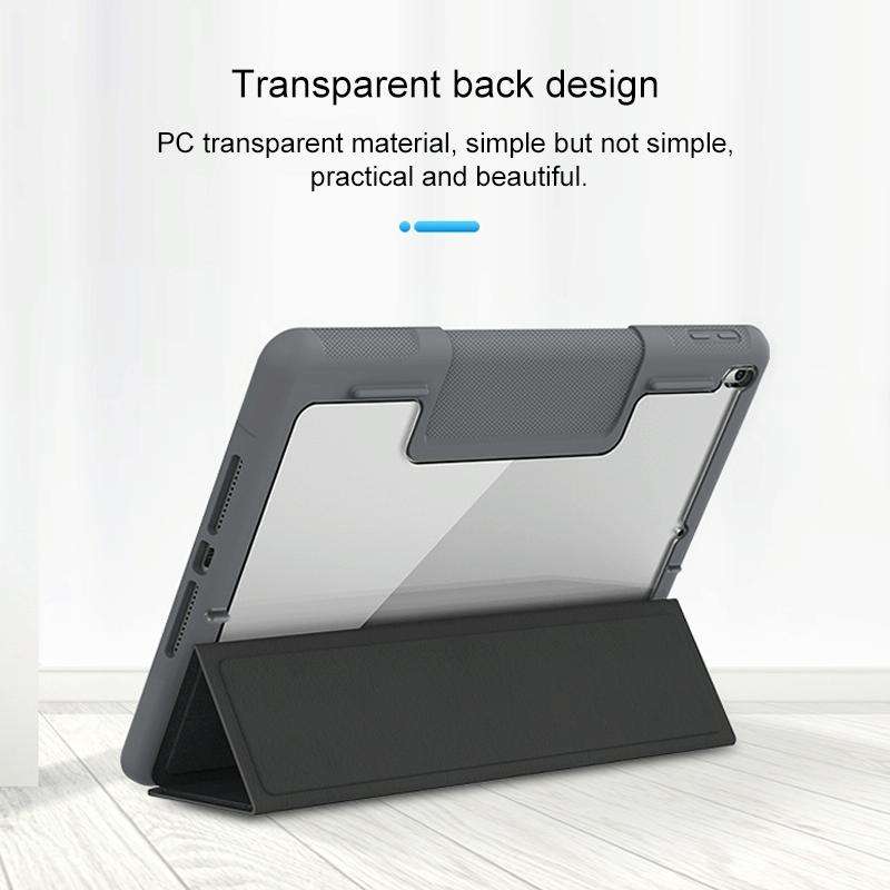 For iPad Pro 10.5 Mutural Horizontal Flip PC + TPU + PU Leather Case with Holder & Pen Slot(Red)